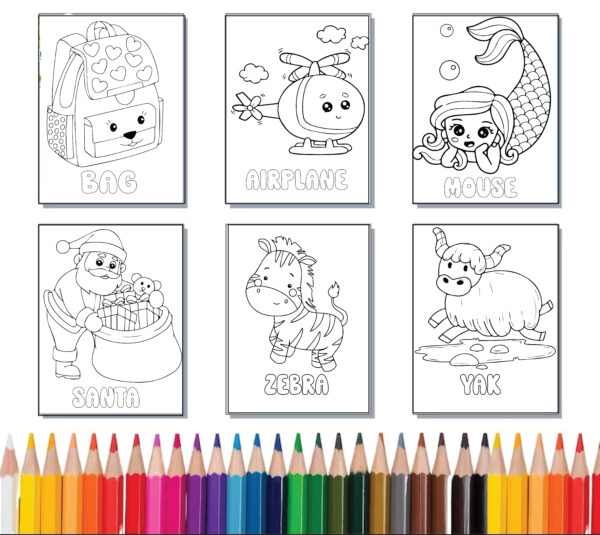 Amazing ABC Coloring book For Preschool , and Kindergarten kids