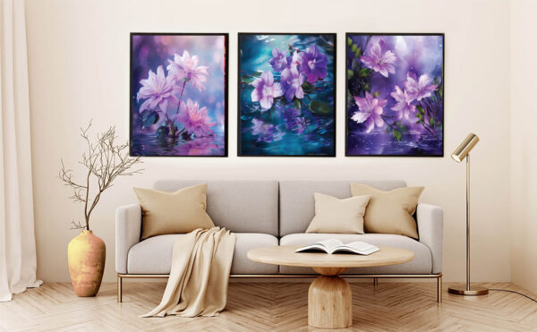 Abstract Flower Wall Art and Digital download wall Art