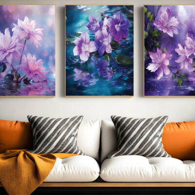 Abstract Flower Wall Art and Digital download wall Art