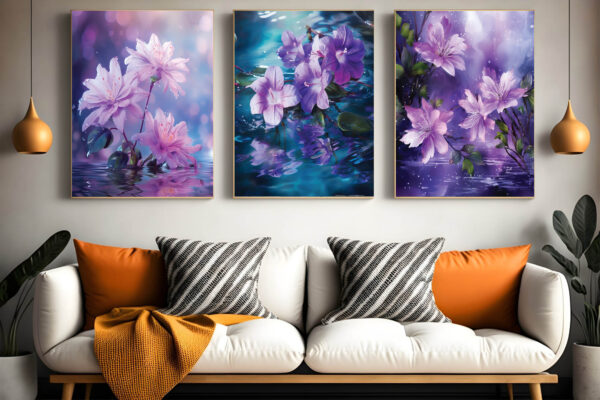 Abstract Flower Wall Art and Digital download wall Art