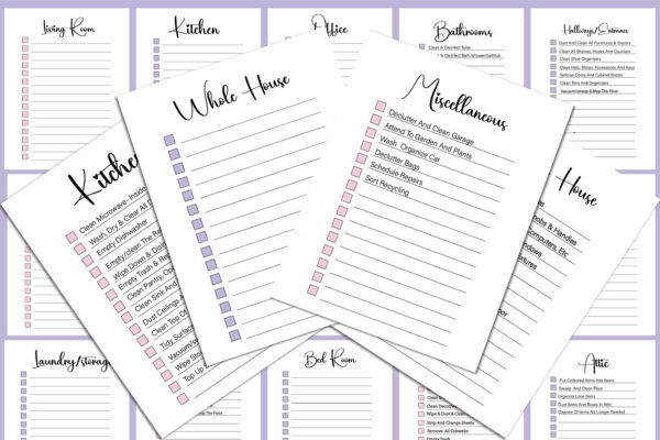 Cleaning Schedule Planner Printable