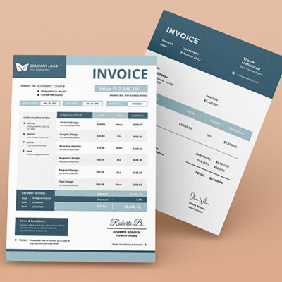 Professional Invoice Template Design