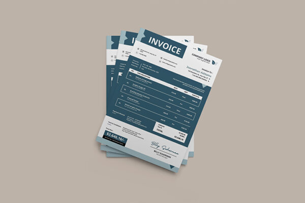 Professional Invoice Template Design