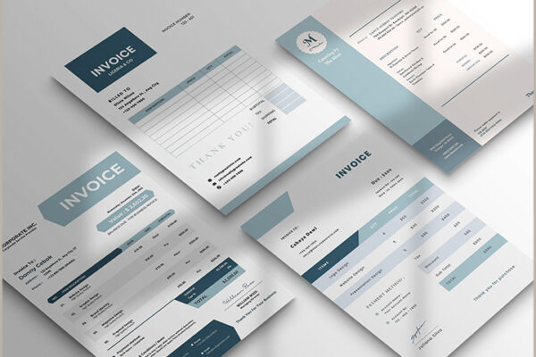 Professional Invoice Template Design