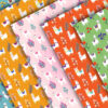 Mockup new Llama Wildflower Field Seamless Pattern, Cute Nursery Animal Design-059
