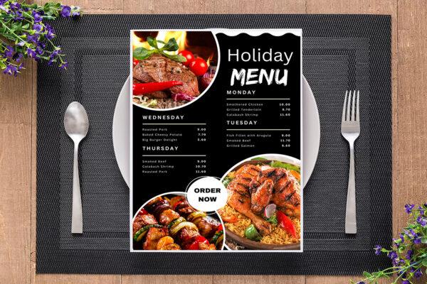 Restaurant And Food Menu Template