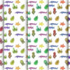 Mockup new Seamless Cute Fish Pattern, Seamless Fishing Background Pattern-056