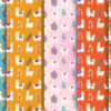 Mockup new Llama Wildflower Field Seamless Pattern, Cute Nursery Animal Design-059