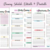 Household & cleaning Planner Printable