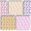Cute Alpaca Seamless Pattern Boho Animal Print, Kawaii Farm Clipart for Sublimation-057
