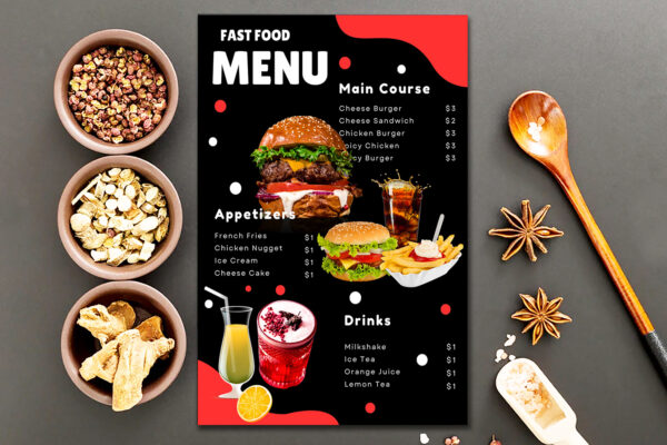 Restaurant And Food Menu Template
