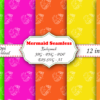 Mockup new-01 Mermaid Digital Papers, Commercial Use Instant Download Mermaids Themed Digital Paper Pack