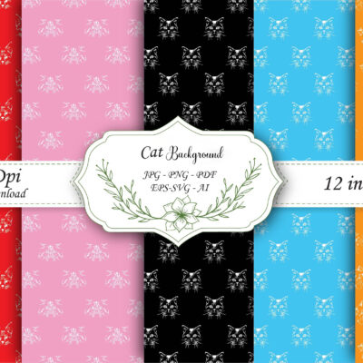 Mockup new cute cats Digital Papers 300 DPI Highest Quality, cute cats scrapbooking, cute cats printable papers designs