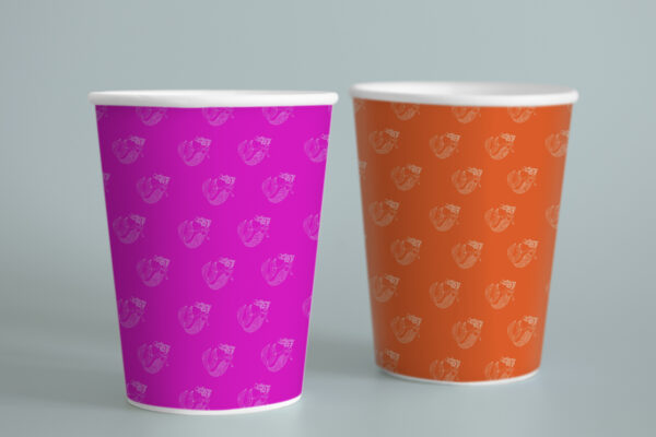 Simple paper coffee cup design mockup Mermaid Digital Papers, Commercial Use Instant Download Mermaids Themed Digital Paper Pack-068