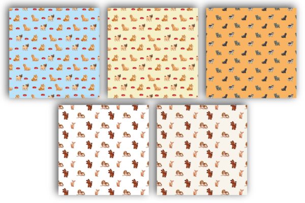 Mockup new-04 Pet Dog Digital Papers 300 DPI Highest Quality, pet dog scrapbooking-069