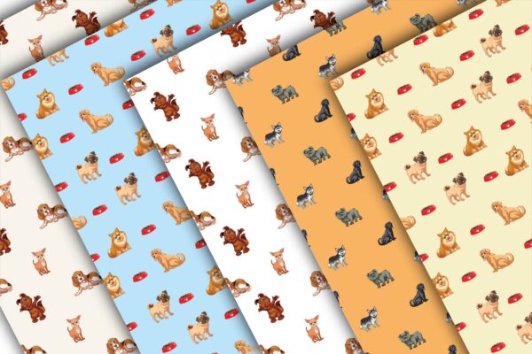 Mockup new-05 Pet Dog Digital Papers 300 DPI Highest Quality, pet dog scrapbooking-069