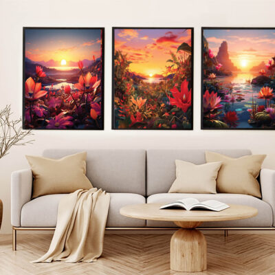 Abstract Colorful Natural Scenery Wall Art