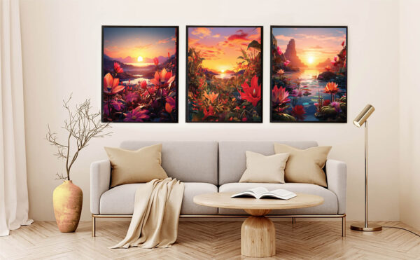 Abstract Colorful Natural Scenery Wall Art