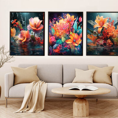 Abstract Floral Wall Art Digital Download