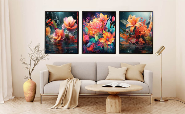 Abstract Floral Wall Art Digital Download