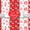 valentine's day  Digital Paper background