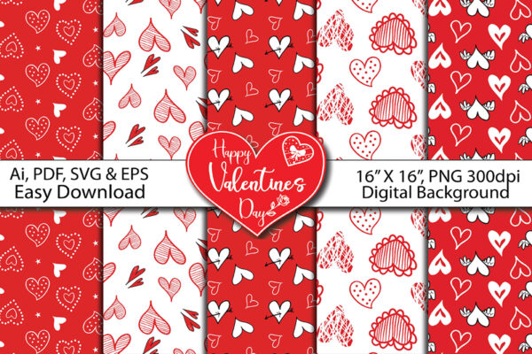 valentine's day  Digital Paper background