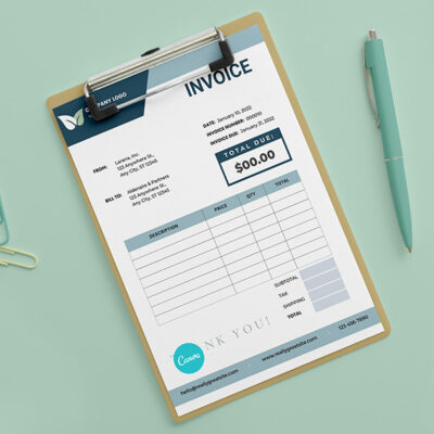 Professional Invoice Template Design