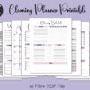 Cleaning Schedule Planner Printable