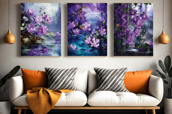 Abstract Floral Wall Art and Digital Download Wall Art