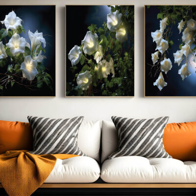 Abstract Flower Wall Art and Digital Download Wall Art