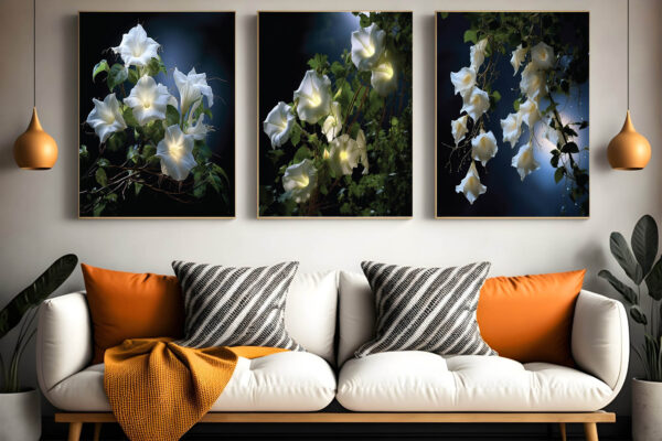 Abstract Flower Wall Art and Digital Download Wall Art