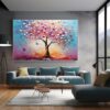 Blooming Painting On Canvas 3D Abstract Textured Wall Art Set-075