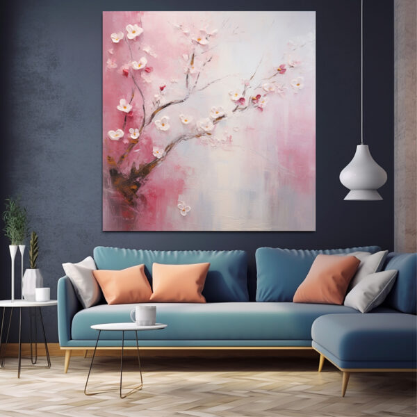 Abstract Flower Wall Art and Natural Blossom