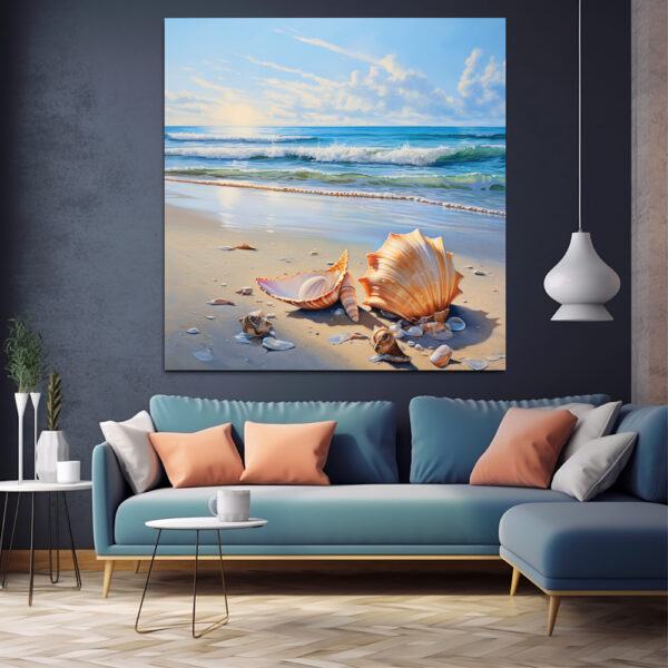 Abstract Sea Beach Wall Art