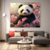 Cute Panda Digital Art Wall Print Set-072