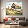 Vibrant Animal Canvas Print Wall Art Set-068