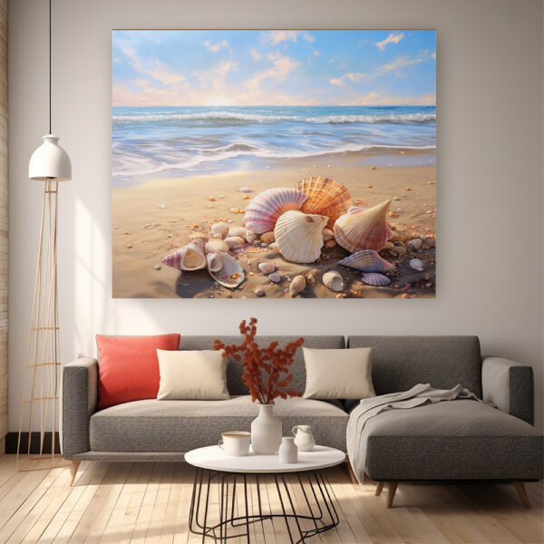 Abstract Sea Beach Wall Art