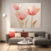 Abstract Flower Wall Art and Natural Blossom