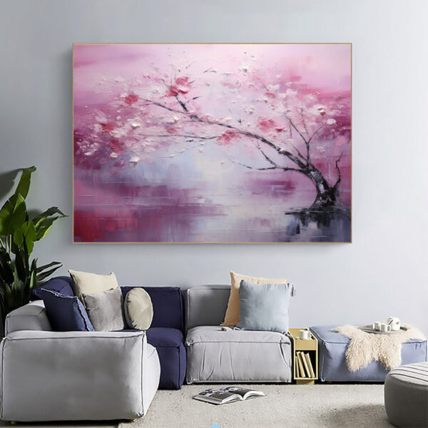 Abstract Flower Wall Art and Natural Blossom