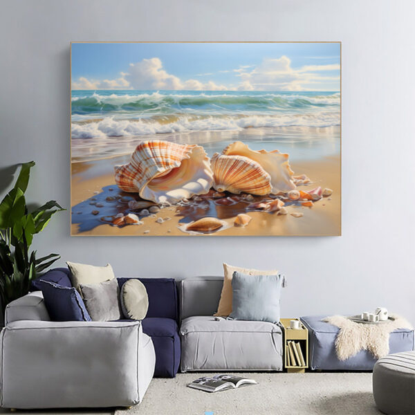 Abstract Sea Beach Wall Art
