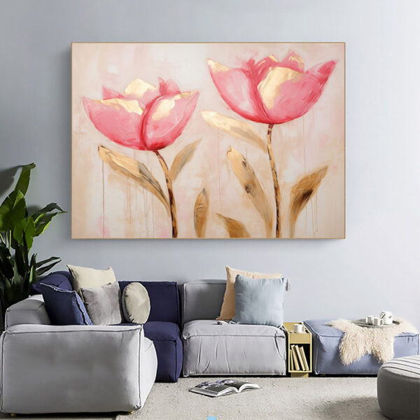 Abstract Flower Wall Art and Natural Blossom