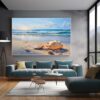 Beach Landscape with Natural Canvas Print Set-066