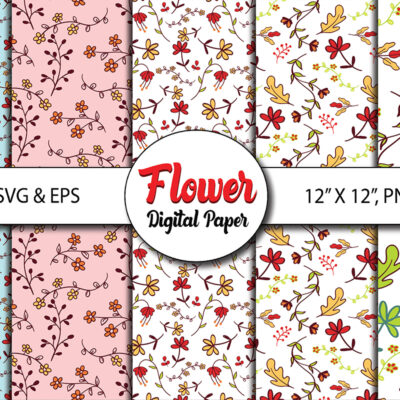 Digital Papers - Watercolor Floral Backgrounds - Wedding Clipart -Blush Floral Patterns-Scrapbook Paper