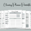 Monthly Cleaning, Cleaning Planner Printable-DP08