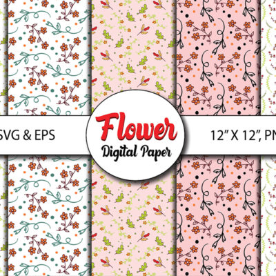 Floral Seamless Digital Paper