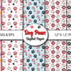 Dog Paws Digital Paper