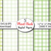 Plaid Check Digital Papers