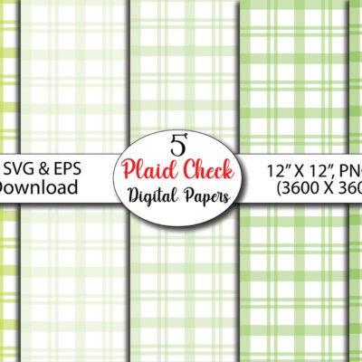 Plaid Check Digital Papers