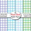 Plaid Check Digital Papers