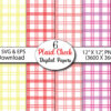 Plaid Check Digital Papers